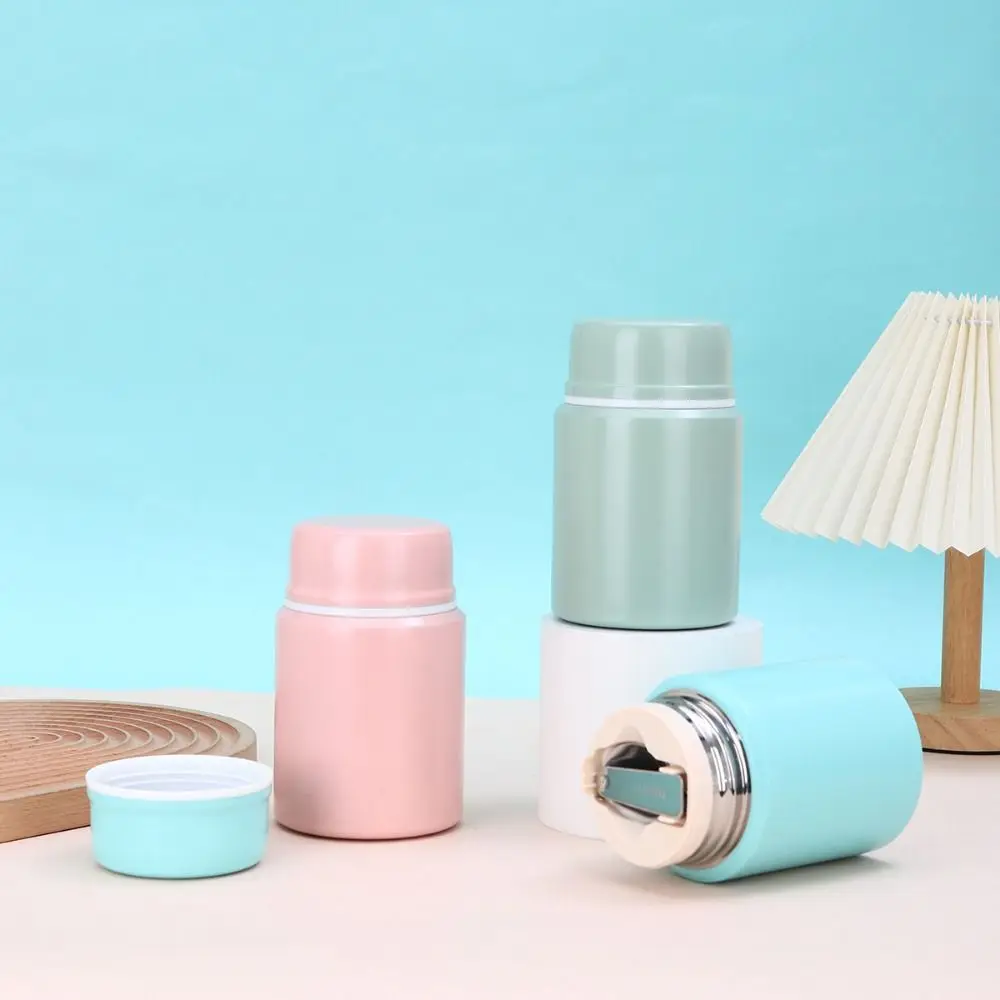 Mini termo de Color sólido, contenedor de termo portátil aislado que mantiene el frío y el calor, botella de agua térmica - imagen 5