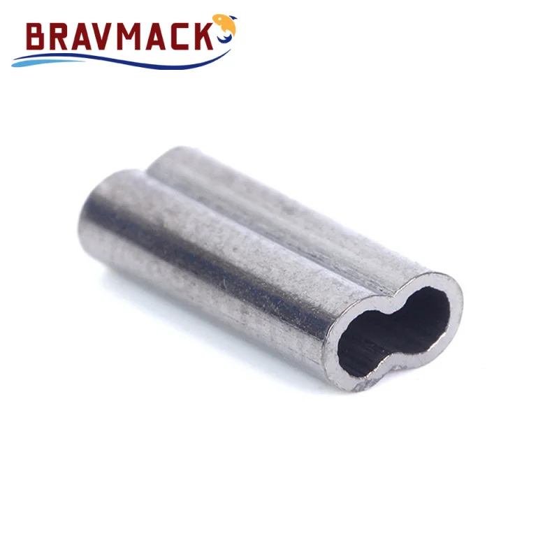 50 Uds. Conector de manguitos de prensado de tubo de pesca de cobre doble para accesorios de aparejo accesorios de pesca - imagen 2