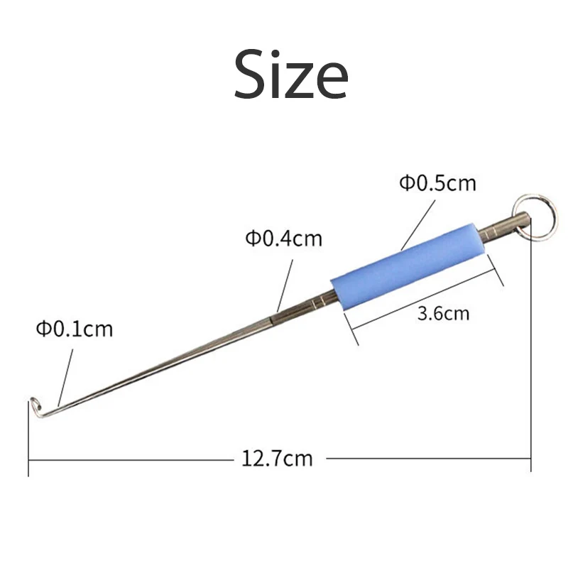 Extractor de anzuelos de pesca, 2 uds., de acero inoxidable, desacoplador de anzuelos, herramientas de pesca de desacoplamiento rápido - imagen 2