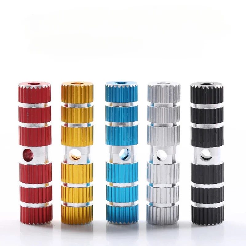 1 par de pedales de bicicleta, clavijas de reposapiés de eje, aleación de aluminio antideslizante, Pedal de zócalo delantero y trasero para bicicleta de montaña y carretera - imagen 4