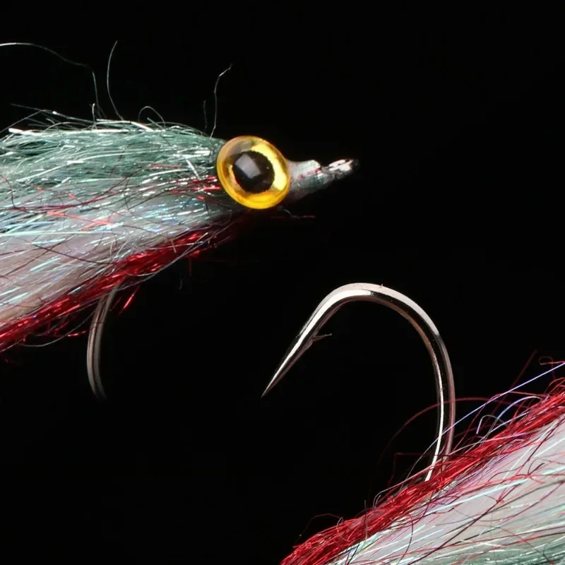 Anzuelo de pesca de seda de hielo, cebo biónico, pequeño, depredador, Mata moscas, suministros de pesca, accesorios, 6 piezas - imagen 4