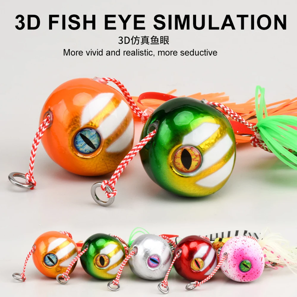 Señuelos de pesca de mar con plantilla de goma Tai, cebos UV deslizantes, 60g, 80g, 100g, 120g, 150g, 200g, pargo, mar, invierno, Jigging, señuelo de pesca - imagen 5