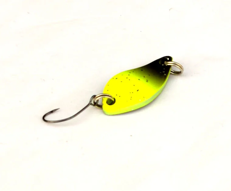Señuelo de cuchara colorido de pesca, 5g, anzuelo único, cebo de Metal, señuelos artificiales, cucharas pequeñas, bolsa de 5-7 piezas, venta - imagen 5