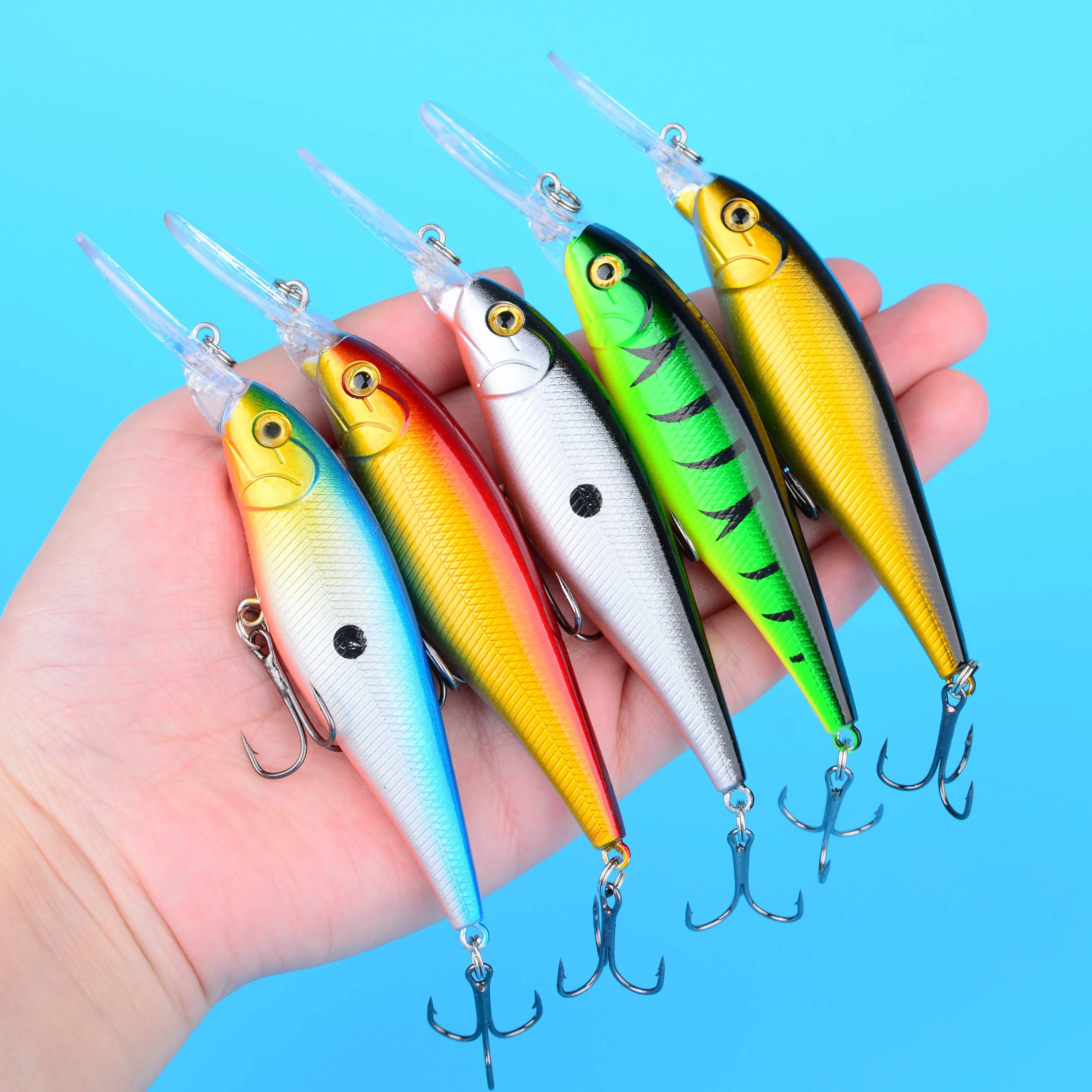 Señuelo Minnow Wobbler de plástico duro para pesca deportiva - imagen 3