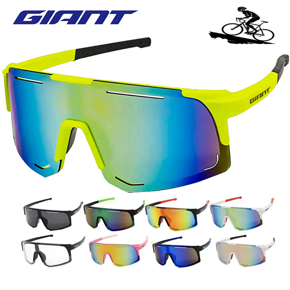 Gafas de sol gigantes para ciclismo para hombre y mujer, lentes deportivas para montar en bicicleta de montaña, lentes para exteriores con estuche - imagen 4