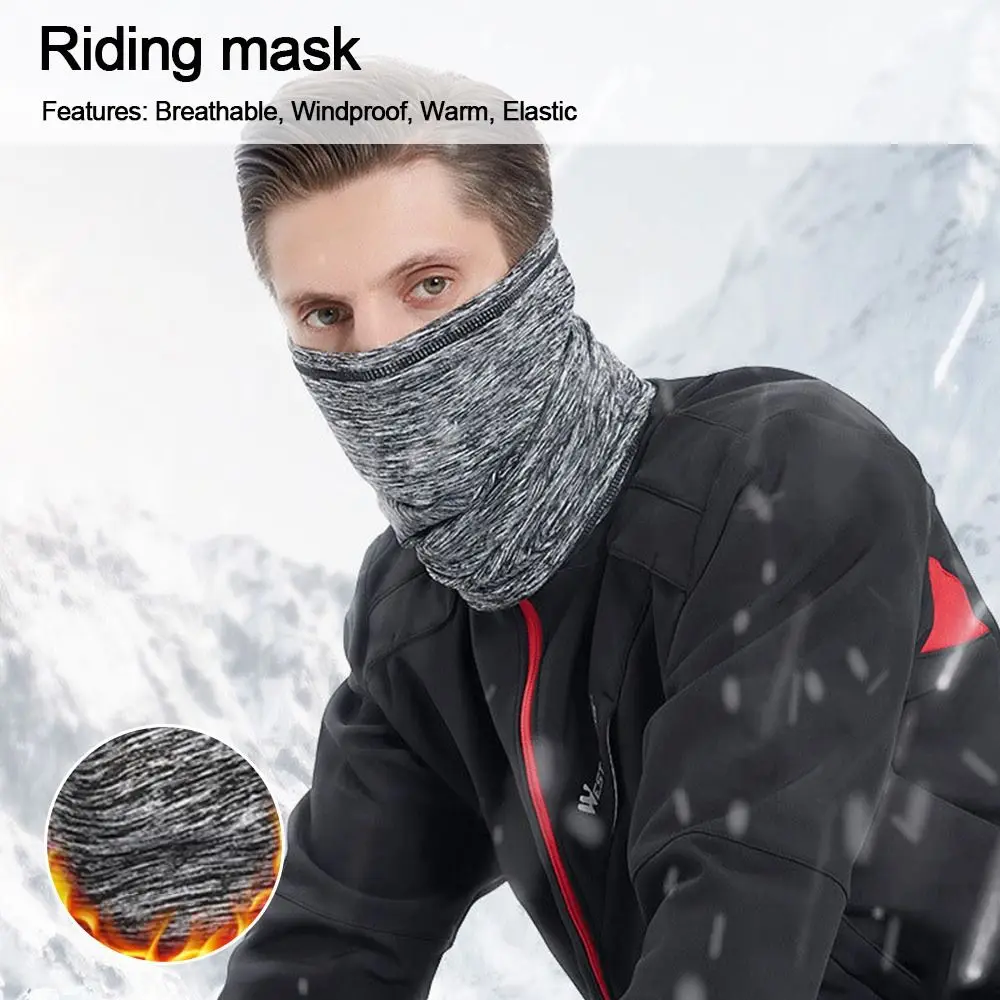 Bandana deportiva de terciopelo, protección cálida para el cuello, bufanda gruesa de felpa para el cuello, bufanda facial para correr - imagen 4