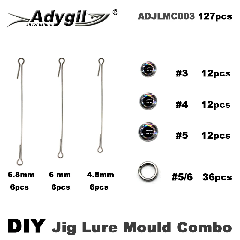 Molde de señuelo de metal Adygil para pesca artesanal de fundición - imagen 5