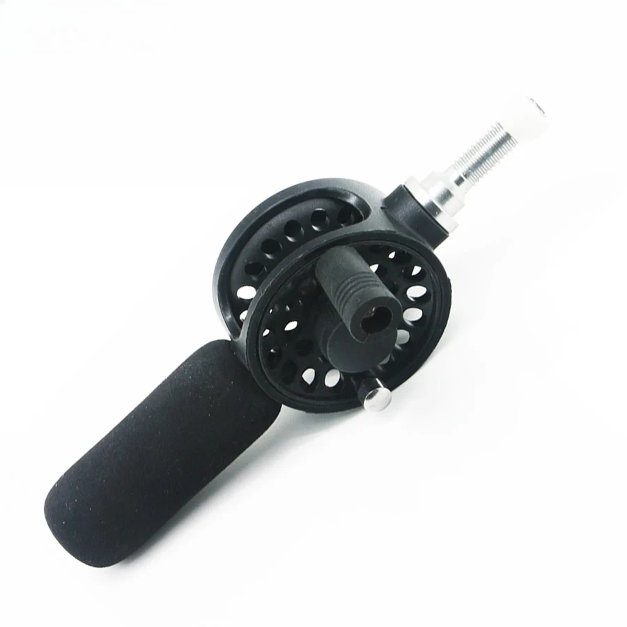 Carrete de Pesca modificado, rueda ultraligera, carrete antiguo, carretes de Pesca en hielo giratorio, relación 1:1, carrete de Pesca con mosca Jigging, mango de Pesca - imagen 2