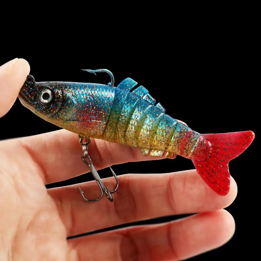 Señuelos de Pesca para lubina y trucha, 9cm/15g, Swimbaits multiarticulados, biónicos, realistas, múltiples secciones, aparejos de pesca, envío directo - imagen 4