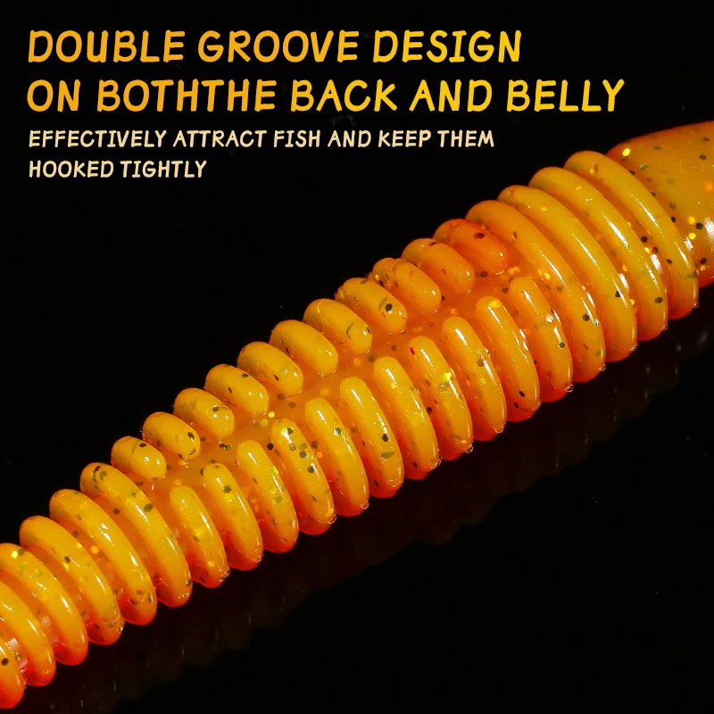 Señuelo de Pesca de sábalo con anillo de impacto oscilante supercontinente, 6 uds./10 Uds./20 piezas Uds. Señuelos de Pesca artificiales Leurre Souple - imagen 5