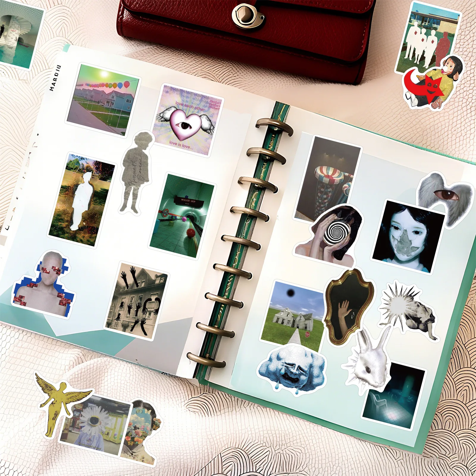 50 Uds. Dreamcore ácido gráficos INS estética arte pegatinas de grafiti teléfono guitarra maleta para portátil pegatina impermeable juguetes para niños - imagen 5