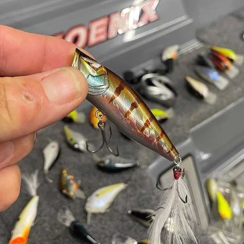 American ARK-Cebo duro de la serie Z, sistema de superficie de escalada de onda ZPOP, gancho de pluma Lua, Popper de cebo falso - imagen 3