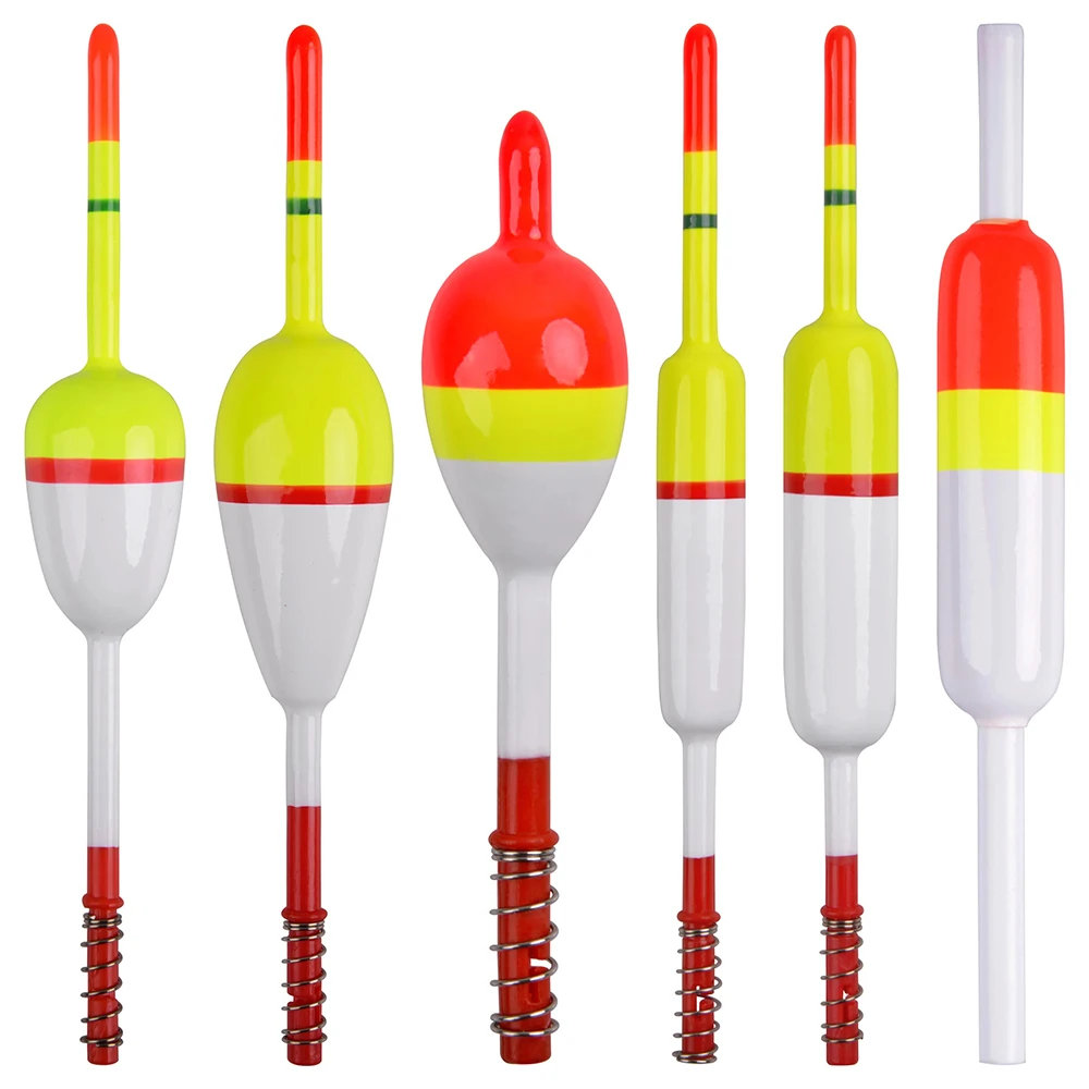 Flotadores de pesca antideslizantes, 10 piezas, madera de Balsa, para Crappie, Catfish, Walleyes, trucha, aparejos