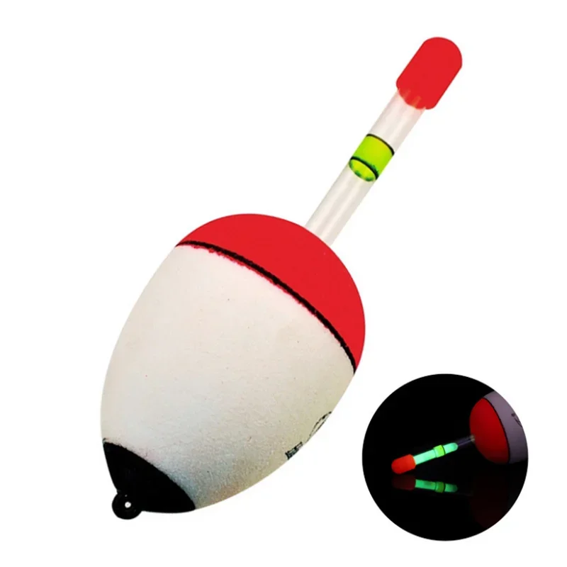 Flotador de pesca EVA versión mejorada, 10g/20g/30g, luminaria Bobber, palos de noche, equipo de pesca de vientre con pote - imagen 3