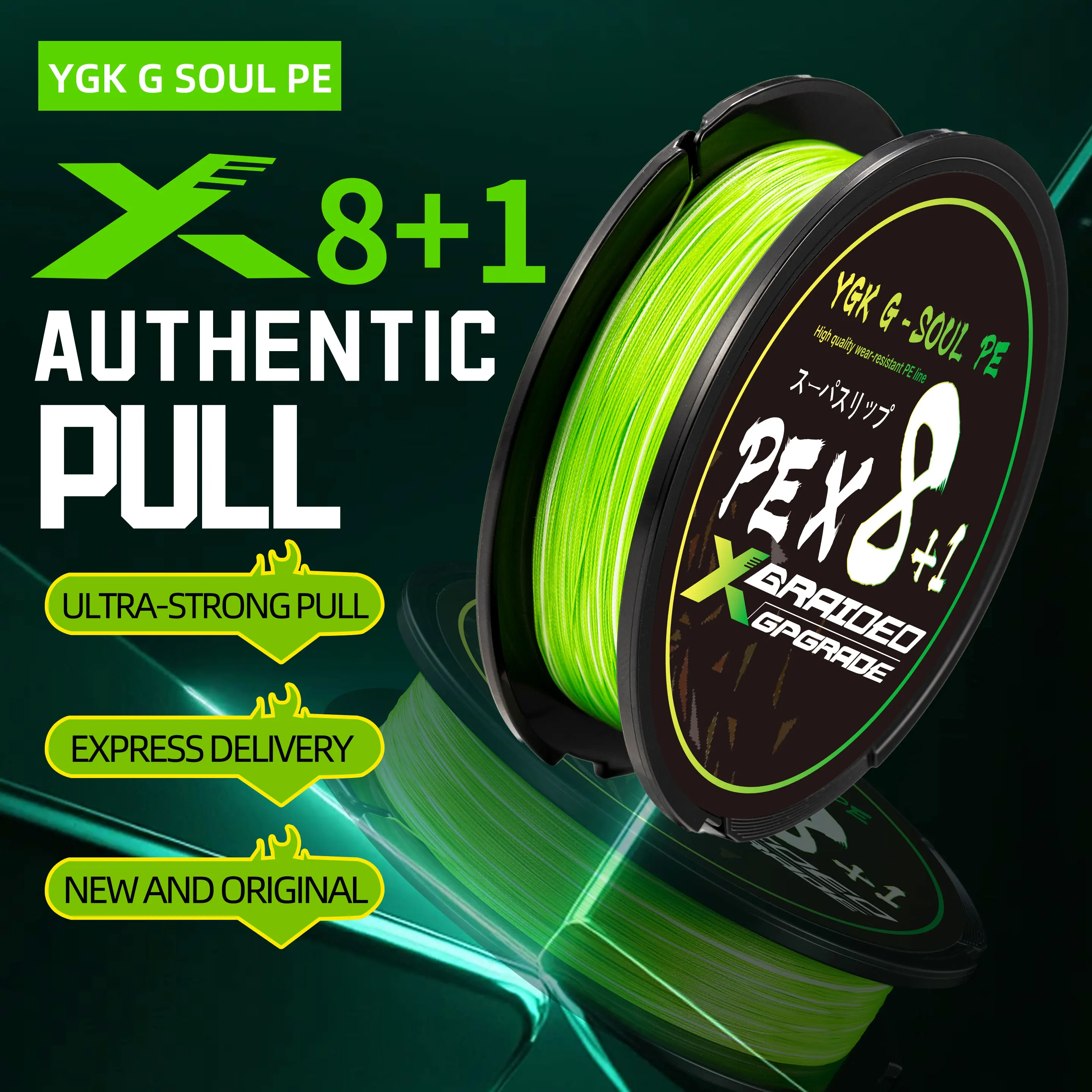 Hilo PE Trenzado YGK G-SOUL X8+1 – Multifilamento ultra resistente - imagen 5