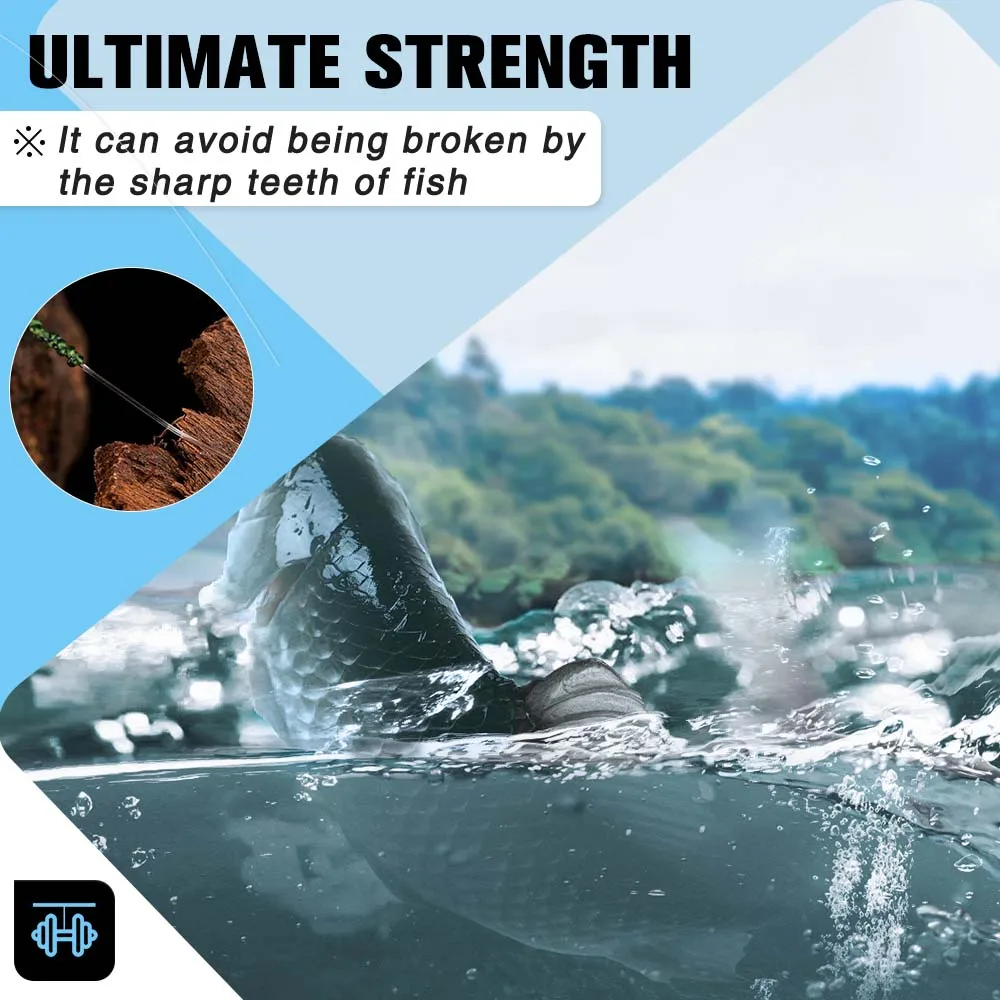 ZUKIBO-sedal de pesca con revestimiento de fluorocarbono 100% azul, alta resistencia, 100M, 200M, 300M, 500M, 1000M, línea de monofilamento líder de carbono japonés - imagen 3