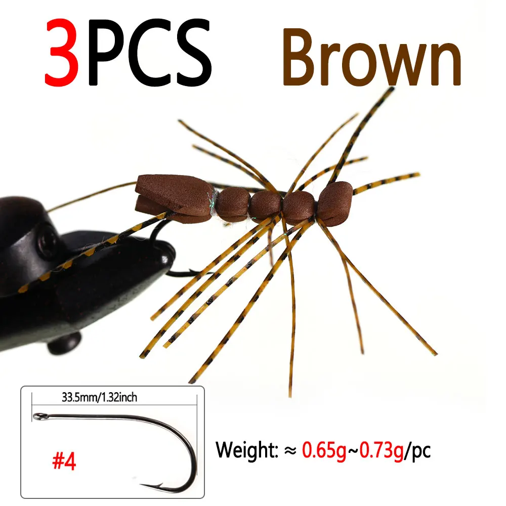 3pcs Brown