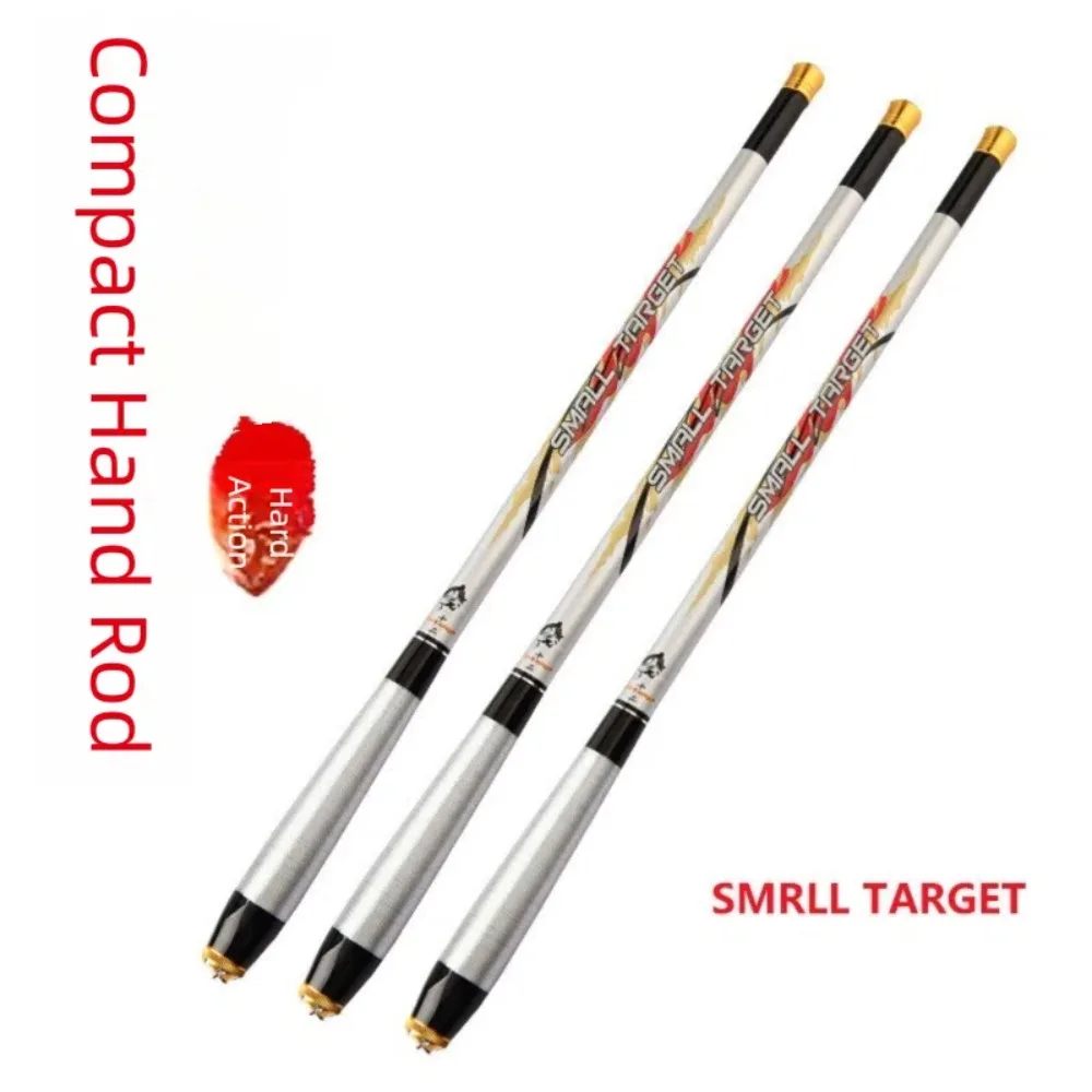 Caña de pescar ultraligera de 1,8 m-6,3 m de longitud, Material de fibra de carbono, diseño de poste de mano, caña de pescar telescópica, mecanismo telescópico - imagen 5