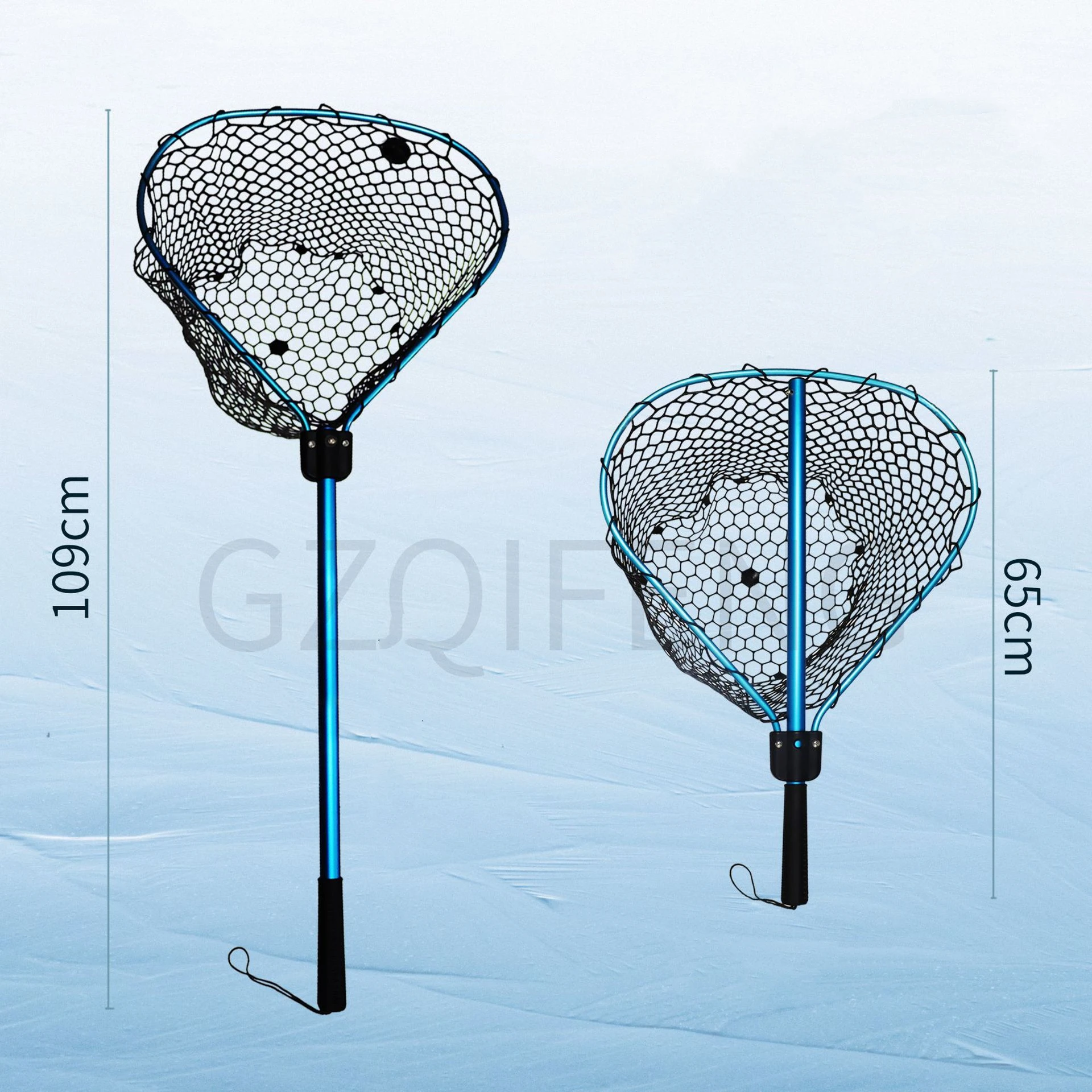 Red de Pesca Plegable ZYZHE – Marco aluminio con malla silicona - imagen 3