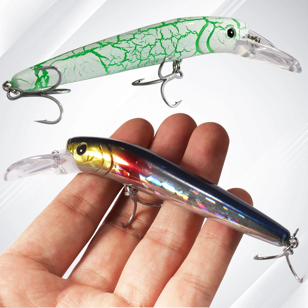 GOBAIT-señuelo de Pesca flotante Minnow, sistema de equilibrio de bola de acero, Wobbler, aparejos Popper, Crankbait, 15g, 12,7 cm - imagen 4