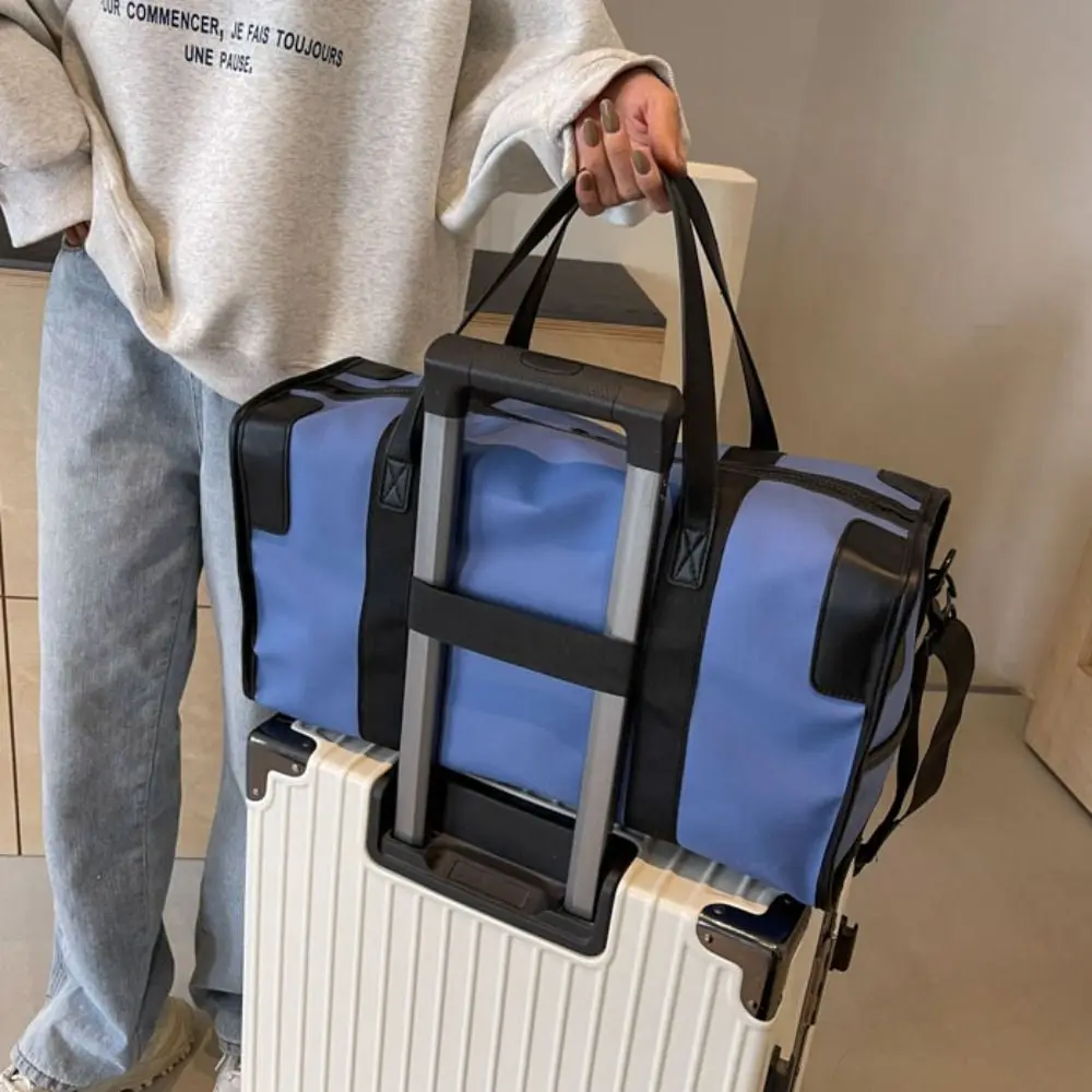 Bolsa de almacenamiento Bolsa deportiva con separación de ropa seca y húmeda Bolso de viaje duradero de gran capacidad Bolsa de ocio de nailon impermeable Viaje de fin de semana - imagen 2