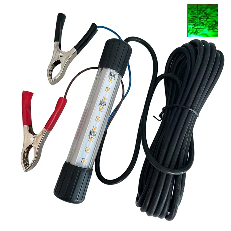 TAKEDO CW01 12V 30W luz LED de pesca lámpara de pesca submarina luces lámpara LED para cultivo de salmón y pesca en aguas profundas