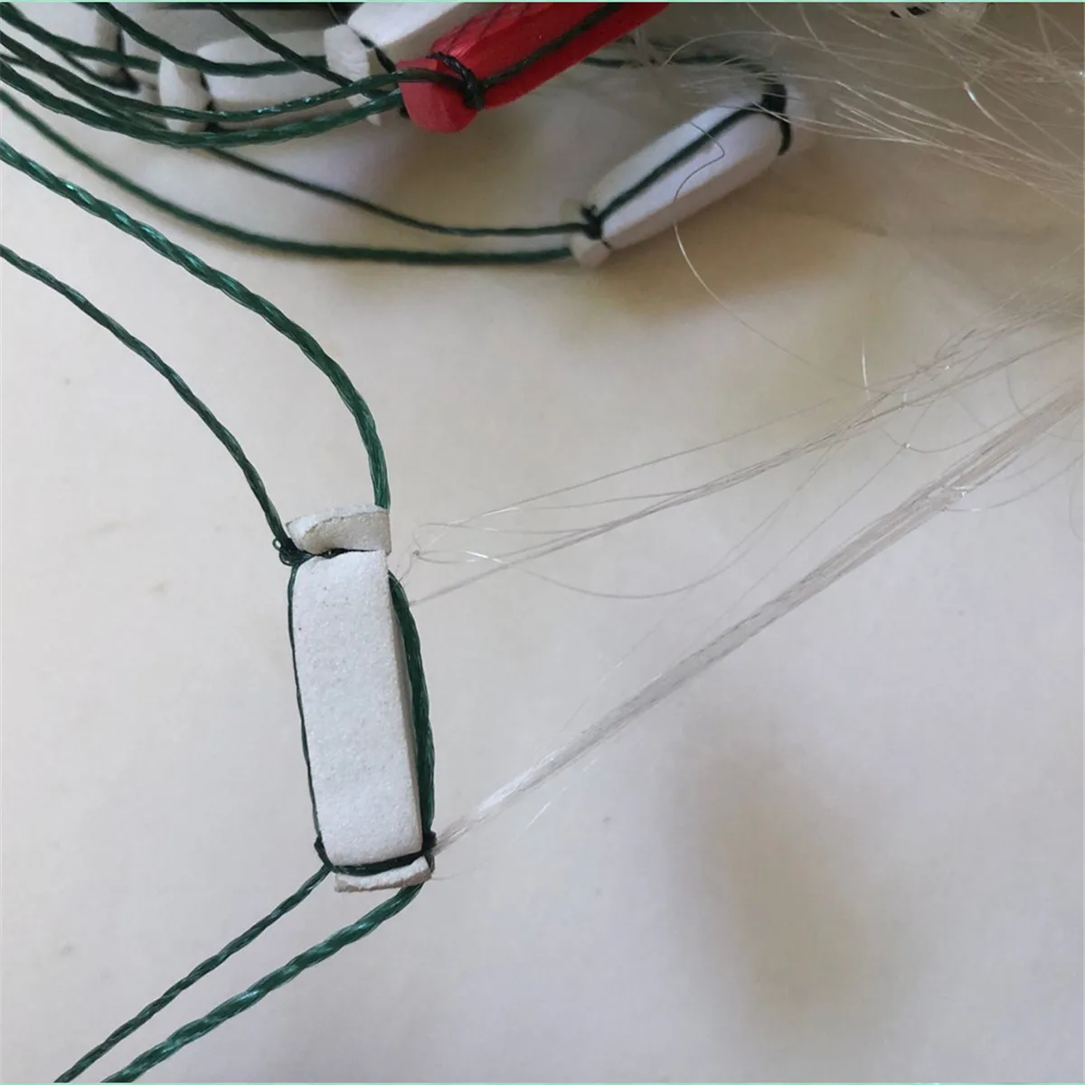 Red de pesca de una sola capa, monofilamento de nailon, red de enmalle envuelta, red de peces de agua dulce, H 1,8 m-5m, L45m-55m, malla de 25mm-80mm - imagen 5