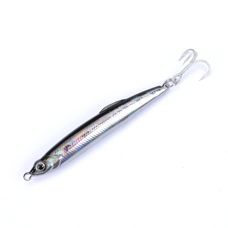 Nuevo Señuelo de pesca de alta calidad, 1 Uds., 7cm, 9g, lápiz que se hunde, sábalo de fundición larga, cebo Artificial para pececillos, aparejos de señuelos para Lucio