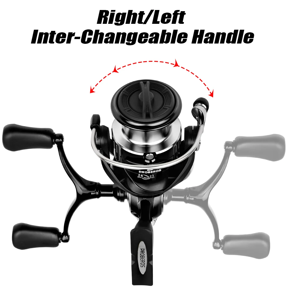 1 rueda giratoria totalmente metálica doble balancín 6,2: 1 6 1BB carrete de pesca remoto modelo TK1000-4000 adecuado para todas las aguas - imagen 5