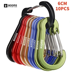Booms Fishing Clips Mosquetón de Resorte – Aluminio para Pesca