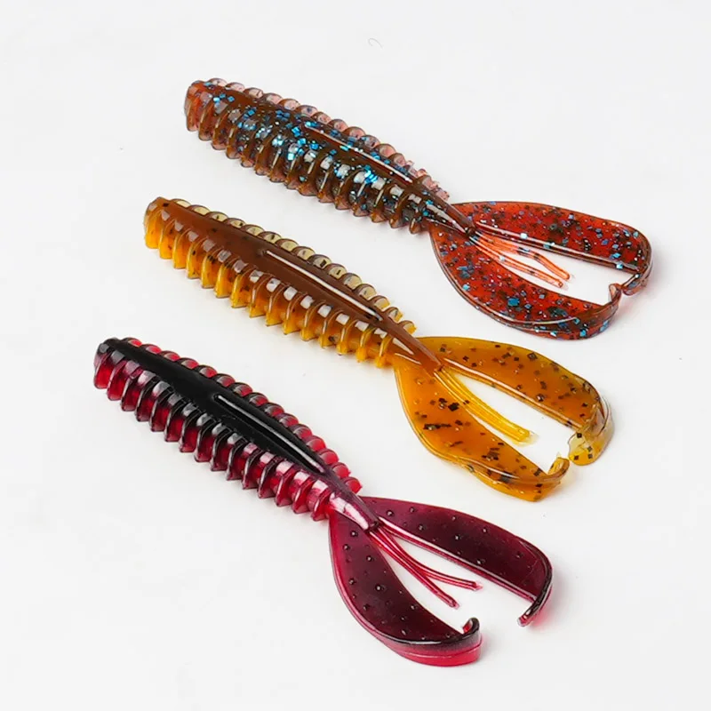 Zoom Soft Bait 3,5 pulgadas Z-Craw Jr importado de Estados Unidos, señuelo tipo insecto de camarones, cebo falso Luya - imagen 3