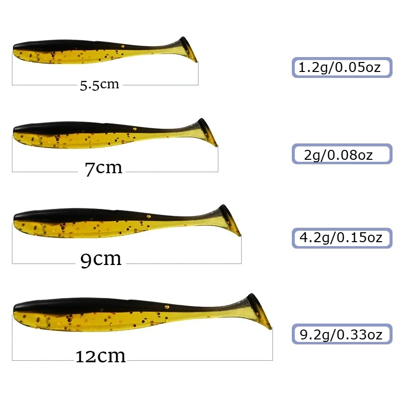 Señuelos blandos Easy Shiner para pesca de carpa – 5 a 12 cm - imagen 3