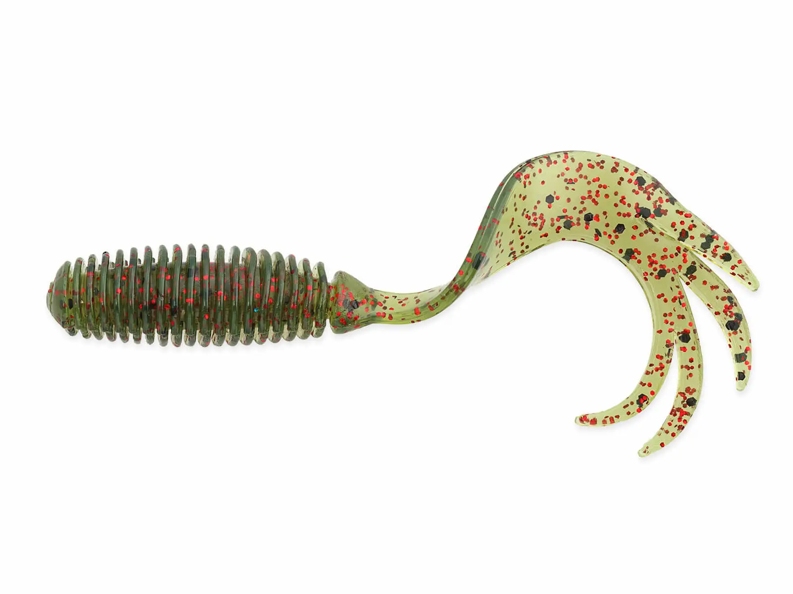 Zman-Coda rizada de hilo de 2,5 pulgadas importada de EE. UU., cola bifurcada ST GRUBZ, flotante, resistente a mordeduras de agua, señuelo duradero, cebo suave - imagen 5