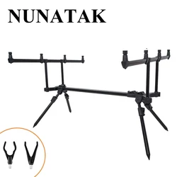 NUNATAK Soporte Caña Plegable – Marco Alto Carbono 4 Pies