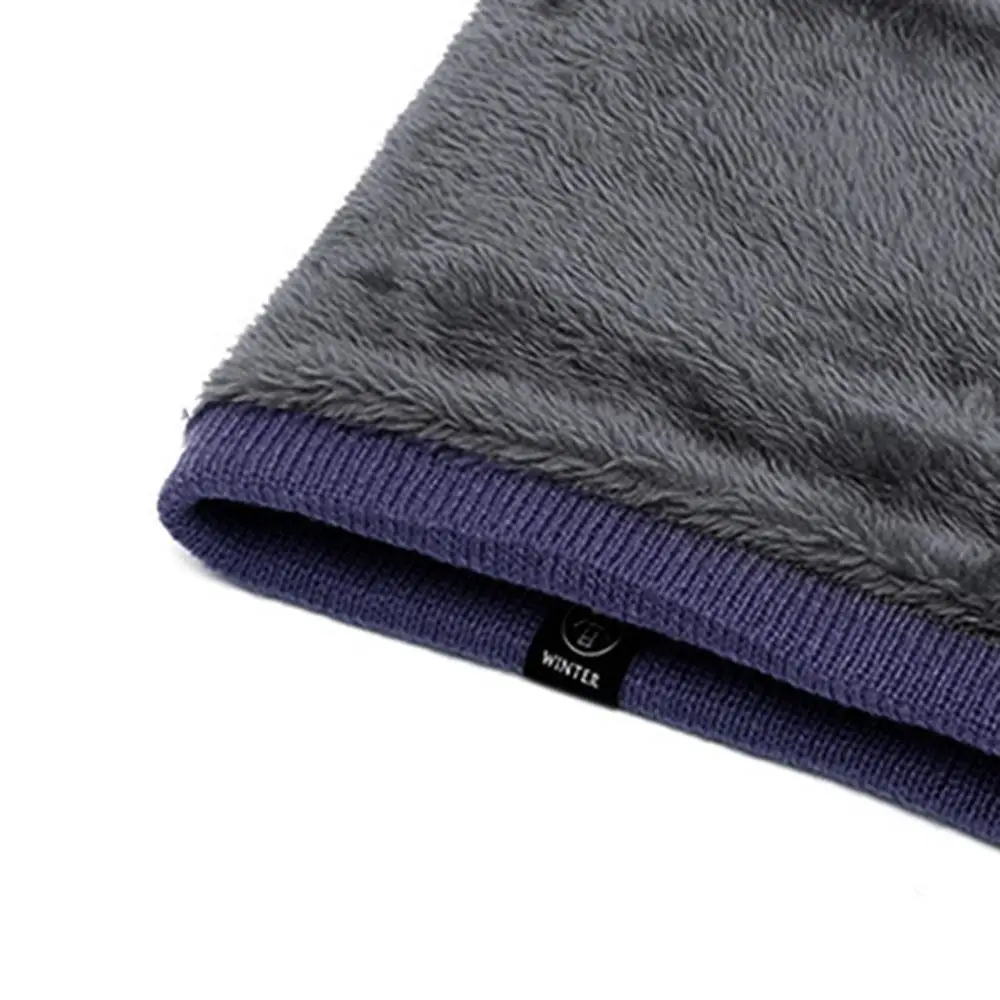 Nuevo Bufanda de invierno con protección para el cuello, calentador de cuello grueso de Color sólido, bufandas cálidas para invierno