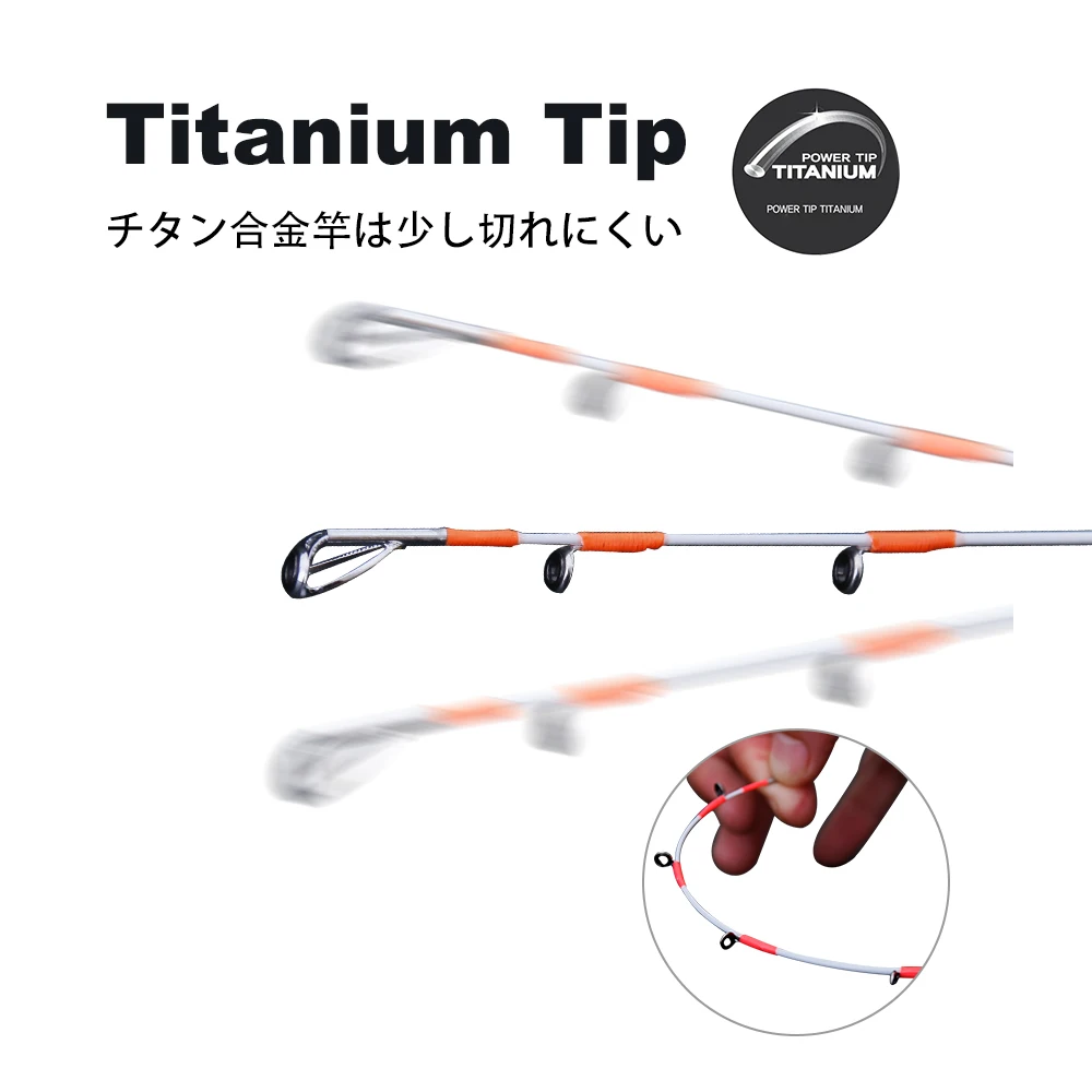 PURELURE-pesca de pulpo con punta de tianio súper ligera, 190cm, fundición 7:3, acción Cutlass, calamar, barco - imagen 3