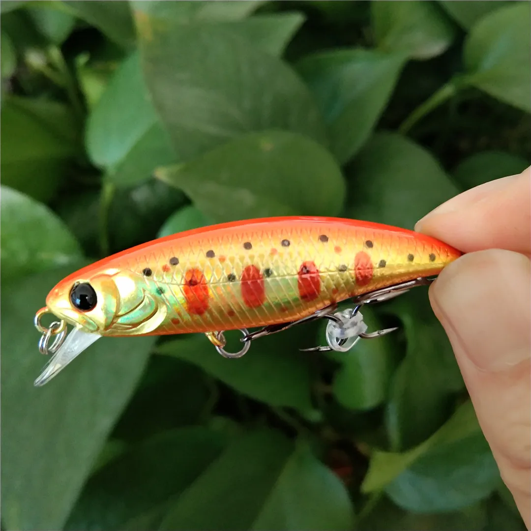 Señuelo de pesca de 10 piezas DW69, cebo duro de pececillo que se hunde, 48S, 48mm, 3,3g, Wobblers, Jerkbait, lubina, trucha, Swimbait - imagen 3