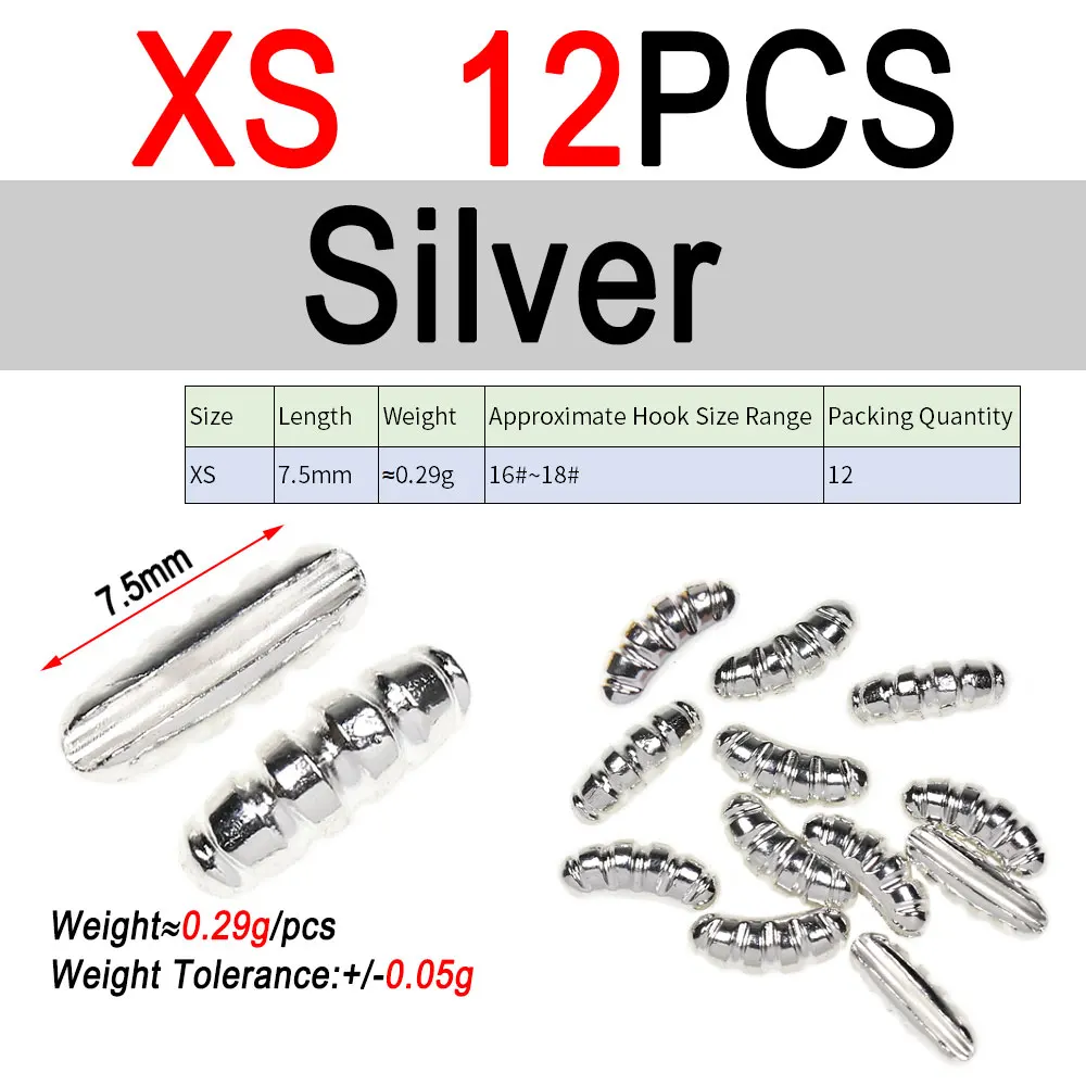 XS 12pcs Silver