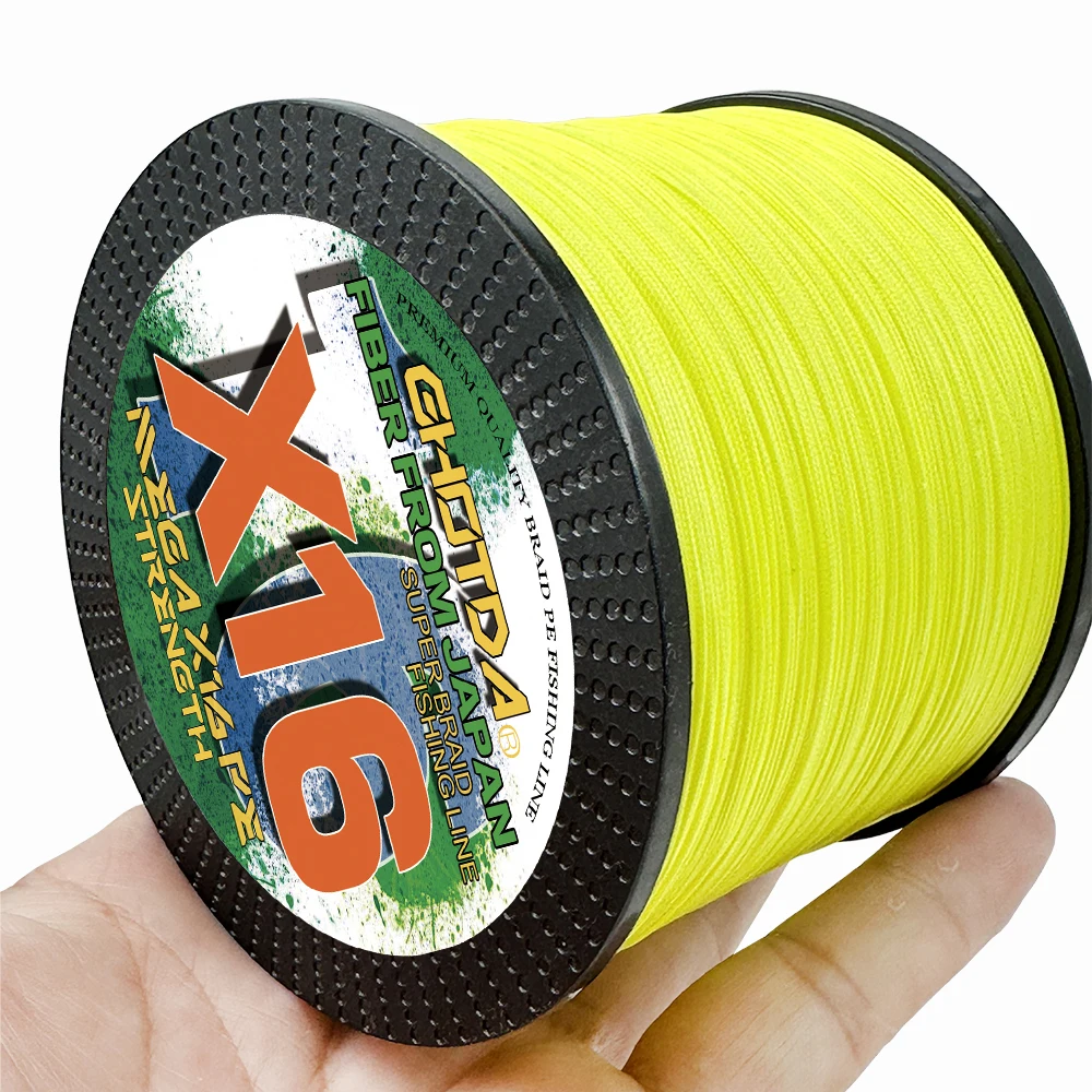 Línea de pesca trenzada de PE suave y duradera X16, 16 hebras, súper fuerte, núcleo de cable X de 25-200lb, multifilamento de 100M-1000M de 0,16mm-0,80MM - imagen 3