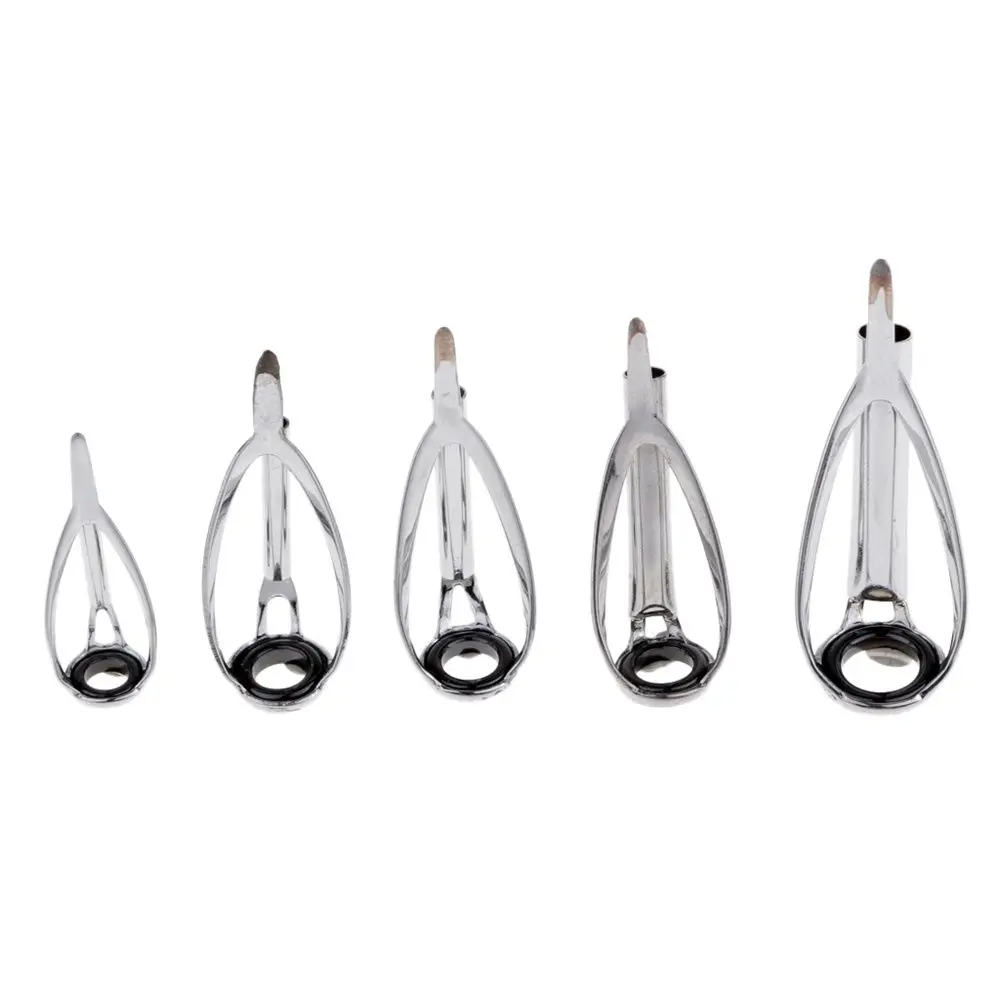 Gran oferta, 1,8 MM - 3,4 MM, marco plateado, puntas de anillo SIC, guías de caña de pescar, componente de cañas de pescar, reparación de anillos oculares superiores - imagen 3