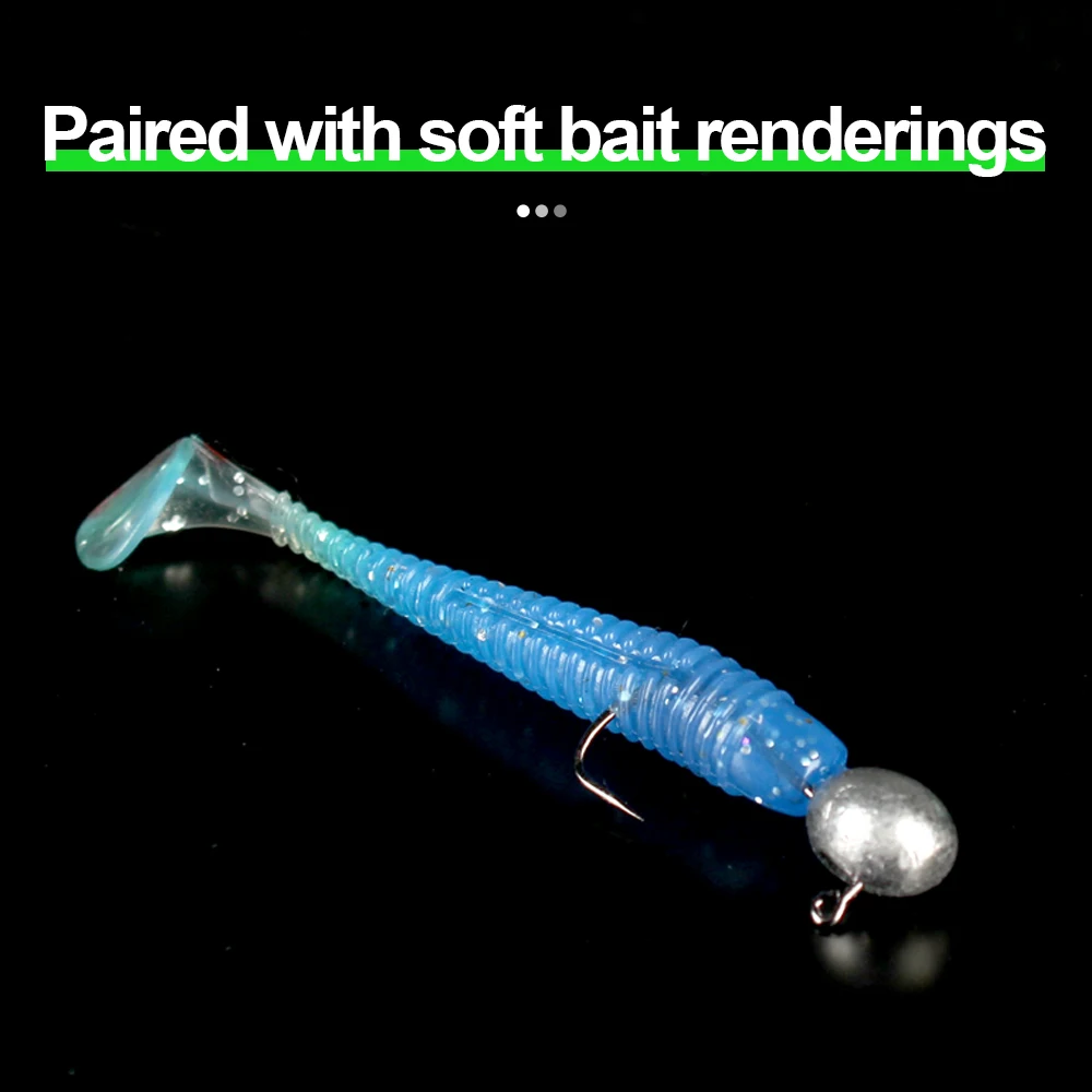 FTK-anzuelo de pesca con cabeza de anzuelo, 10 Uds., para señuelo suave, 1,5g, 2,5g, 3g, 5g, anzuelo de vaso, aparejos de cebo de pesca Jigging - imagen 3