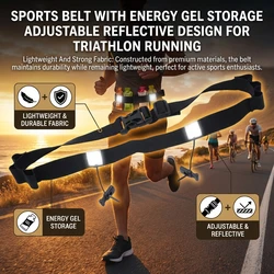 Cinturón portageles elástico impermeable para maratón y triatlón