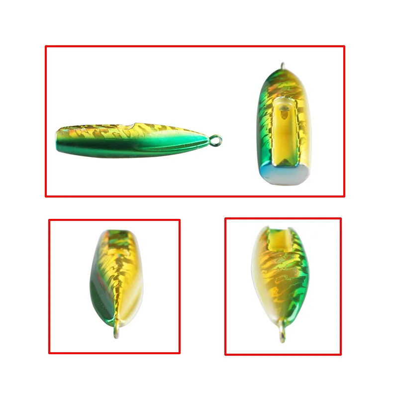 Señuelo de Jigging lento Testar Flame Moon, plantilla de tentáculo de calamar de Metal para bacalao, pez negro, corvina amarilla, barco de agua salada en alta mar - imagen 3