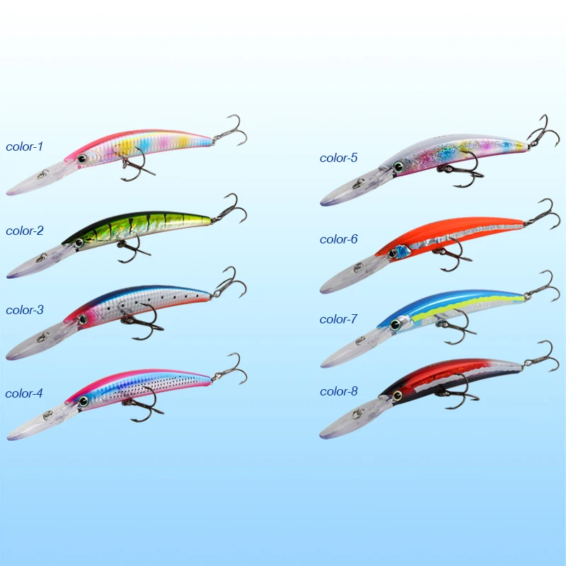 FJORD 130mm 24g superficie flotante de pececillo señuelo de pesca Lucio mar lengua larga Crankbait Wobbler Swimbait accesorios de pesca aparejos - imagen 5