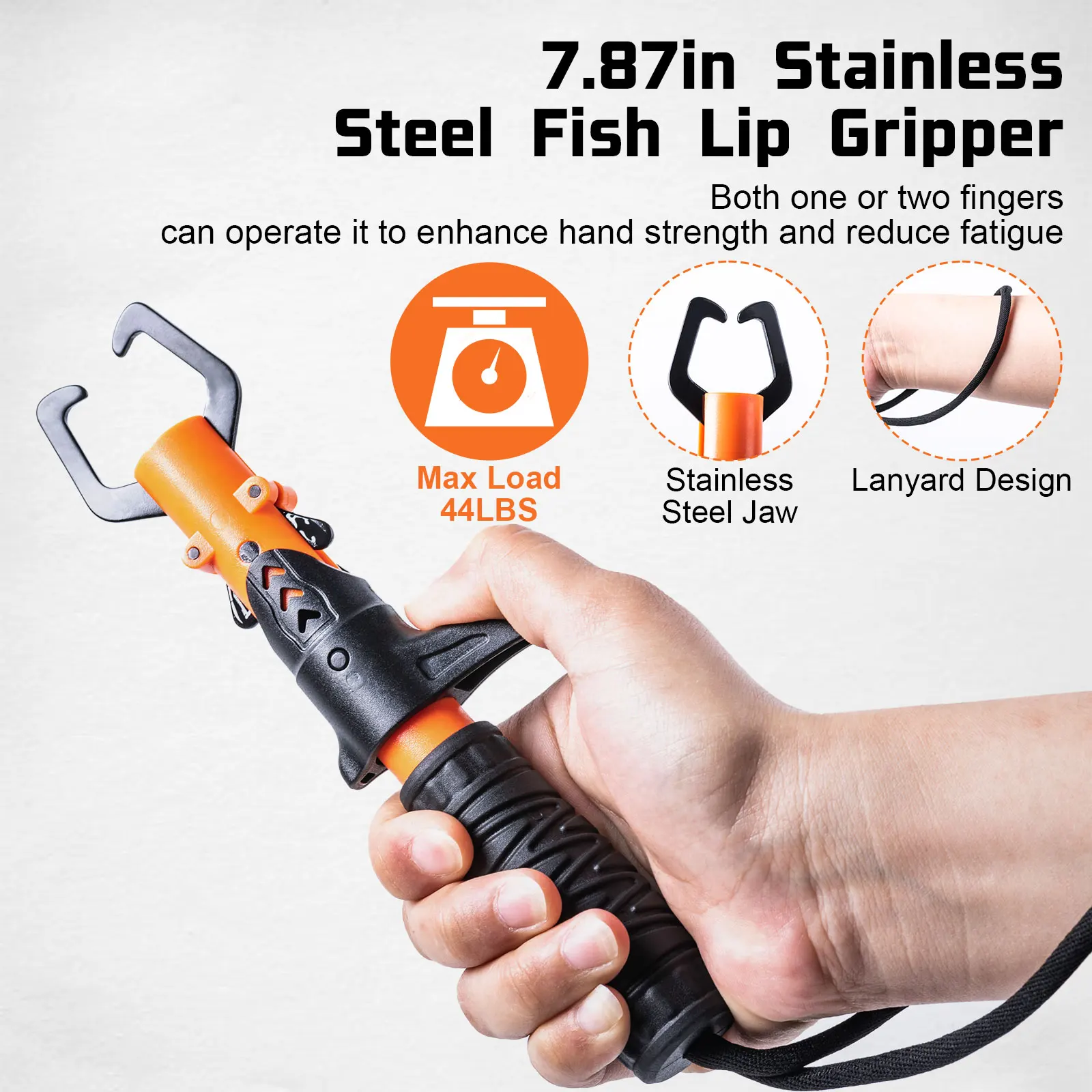 Goture-Juego de controlador de peces de acero inoxidable, abrazadera Luya, agarrador de peces, controlador de pesca, regla, alicates, abrazadera de pescado - imagen 5