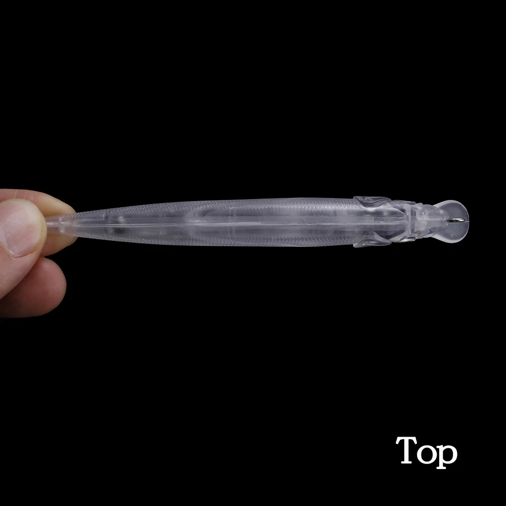 Chan'sHuang 20 piezas sin pintar cebo en blanco sonajero flotante buceo labio Wobblers Minnow Artificial DIY hecho a mano señuelo de pesca - imagen 5