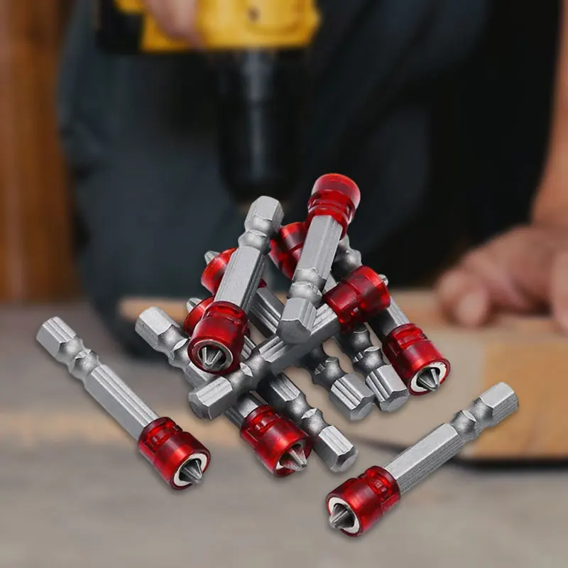 Destornillador eléctrico, broca cruzada magnética fuerte, taladro eléctrico de mano, punta de anillo magnético fuerte, cabeza de destornillador de viento de un solo cabezal - imagen 5