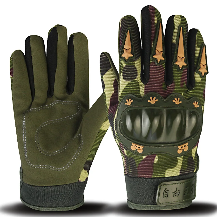 Guantes tácticos para niños, protección de nudillos para ciclismo, guantes de carcasa dura para niño y niña, guantes militares para bicicleta de equilibrio, patinaje sobre ruedas para niños - imagen 2