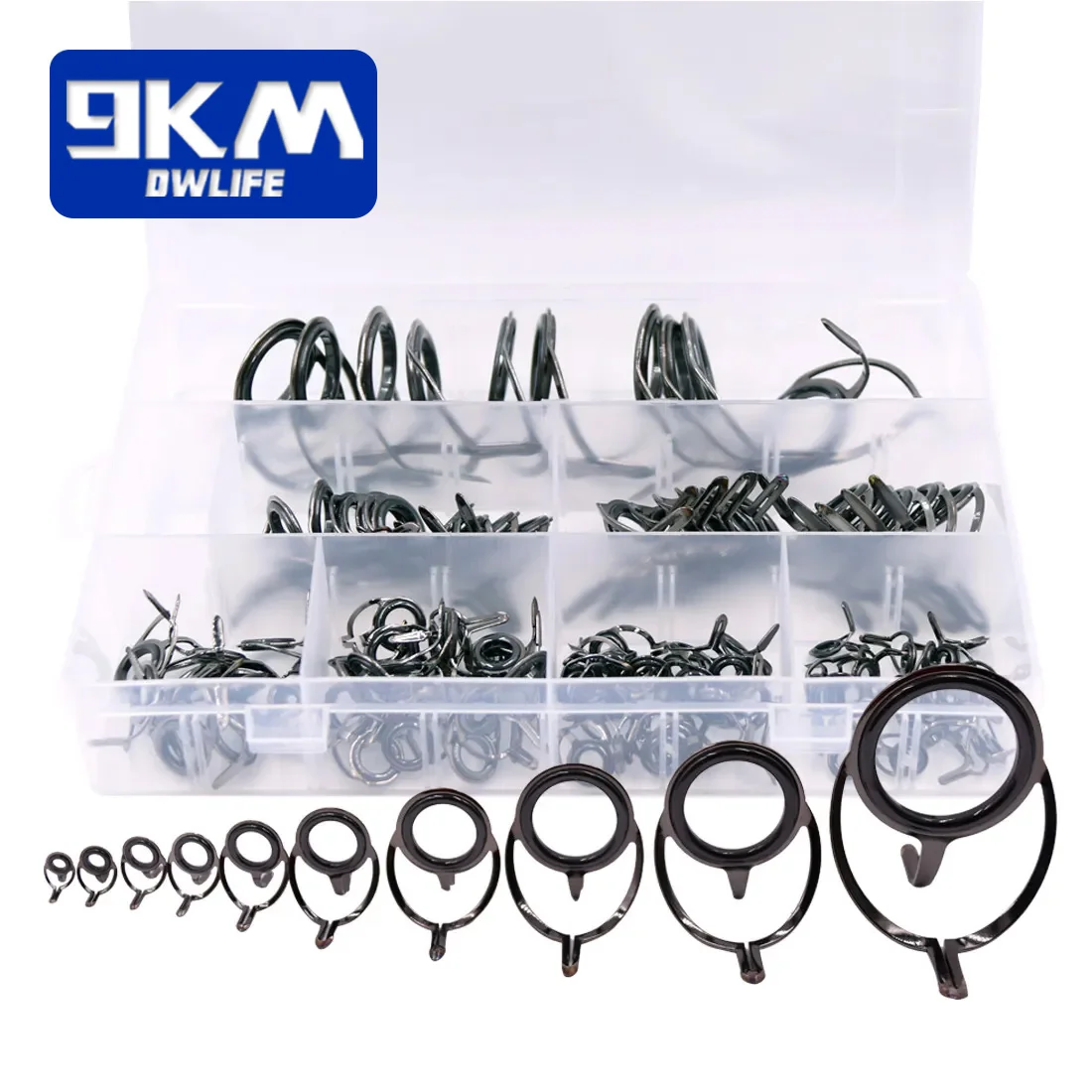Anillos ceramicos de acero inox para guias de cana – Kit reparacion