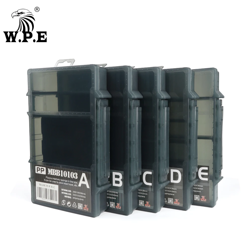 Caja organizadora W.P.E para señuelos – Espuma con compartimentos y accesorios - imagen 5